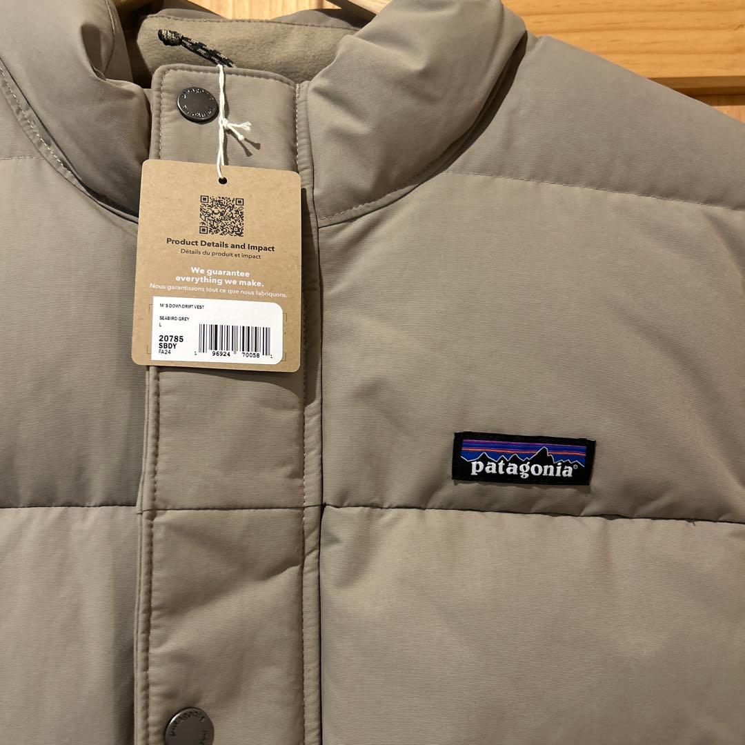 パタゴニア Down Drift Vest L Seabird Grey - メルカリ