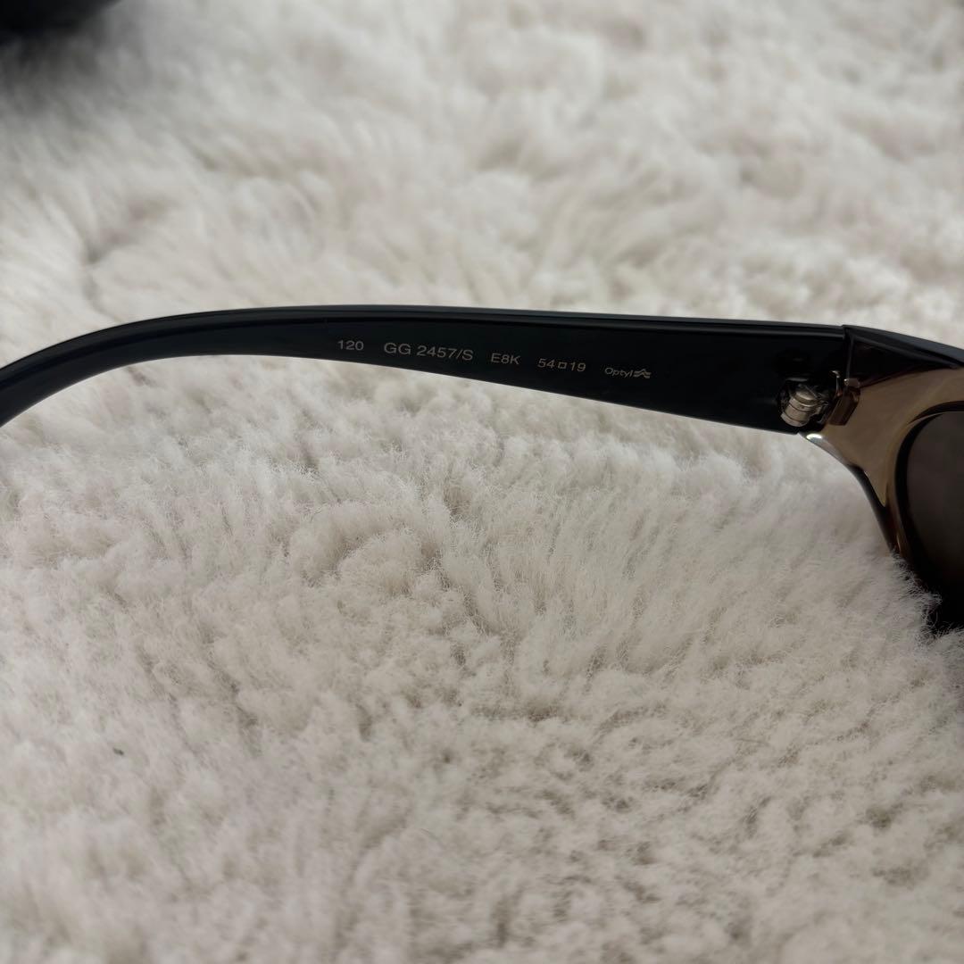美品】GUCCI グッチ サングラス GG2457/S ケース付き ブラック - メルカリ