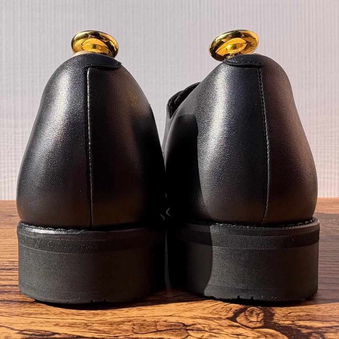 アシックスランウォーク ストレートチップ 25.5cm 黒 外羽根 革靴②