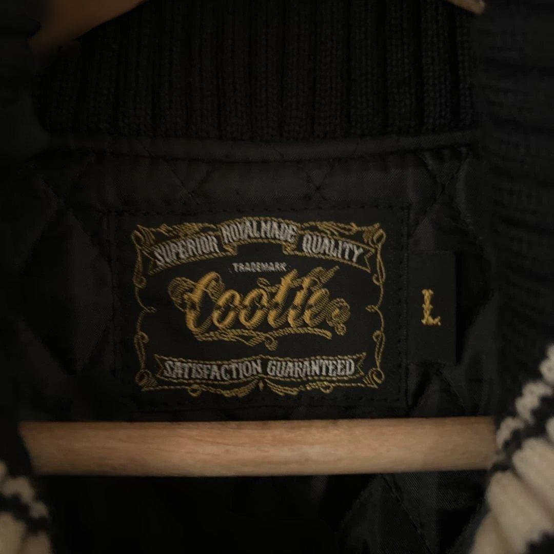 物*り様 Cootie スタジャン L 黒・白 アメカジ・バイカー