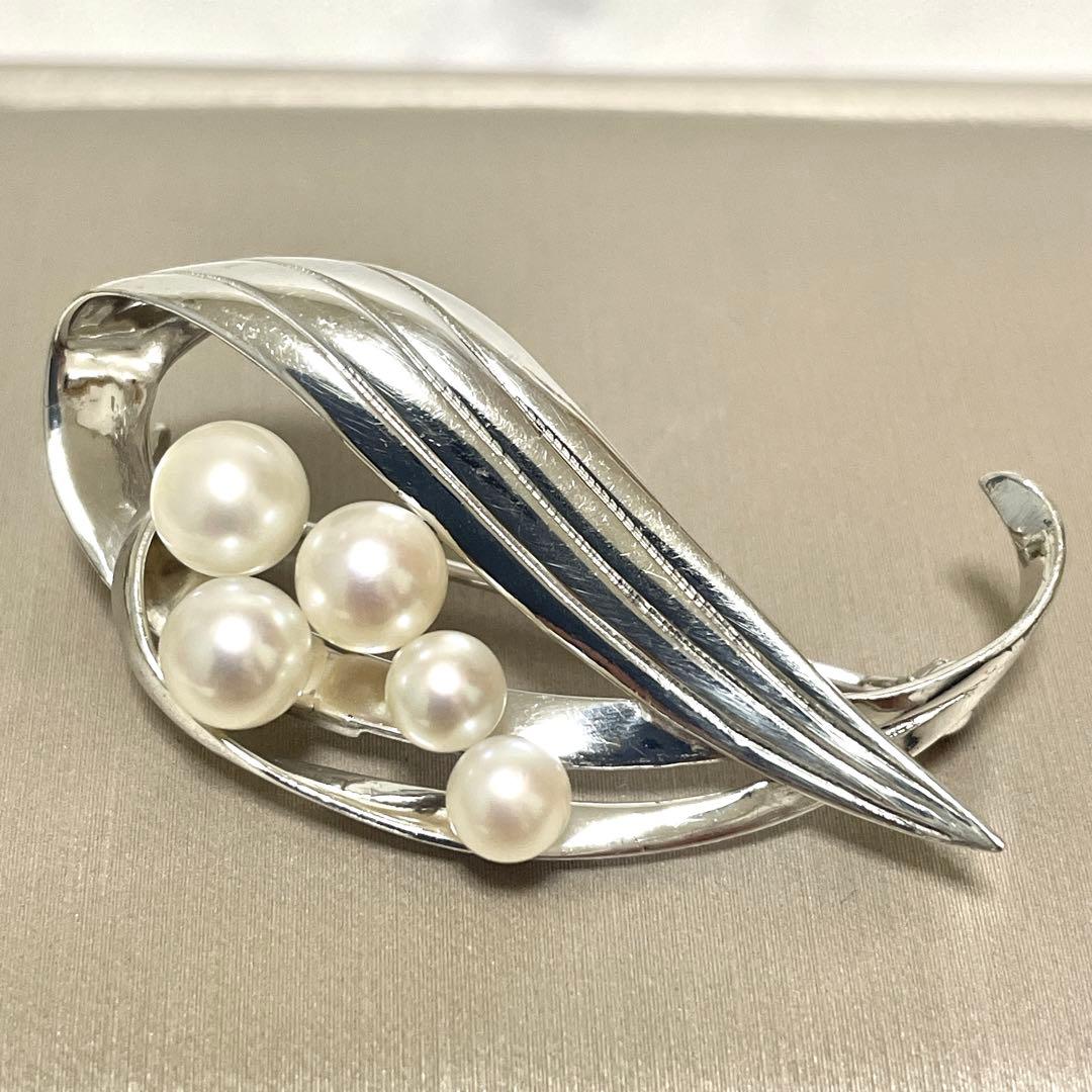 皇室御用達 MIKIMOTO ミキモト アコヤ真珠 パール ブローチ コサージュ