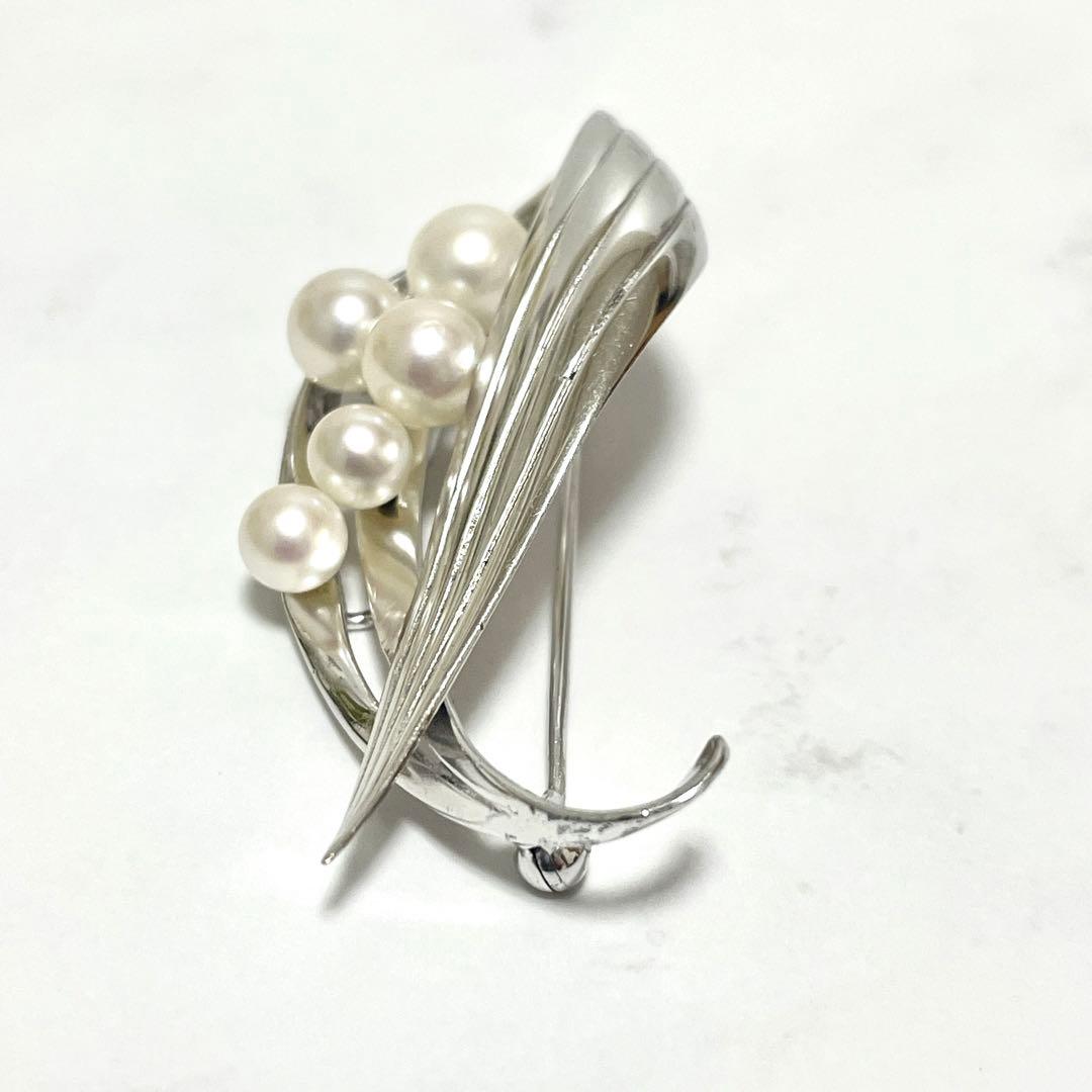皇室御用達 MIKIMOTO ミキモト アコヤ真珠 パール ブローチ コサージュ