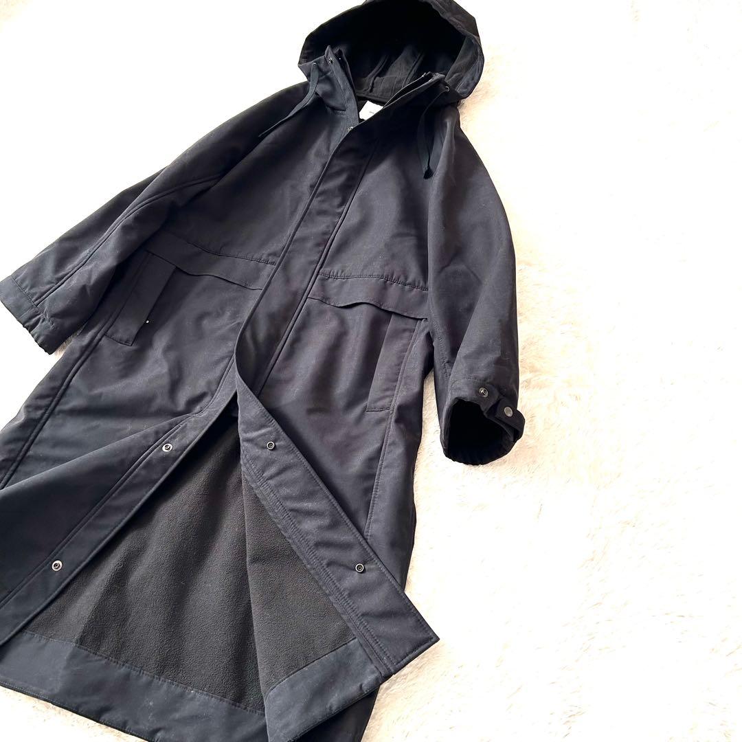 ✨Spick&Span ボンディングフードデッドコート 23AW 黒