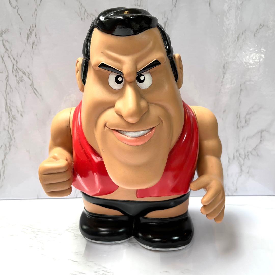 音がなります。アントニオ猪木貯金箱 （電池交換済、動作確認済、新品