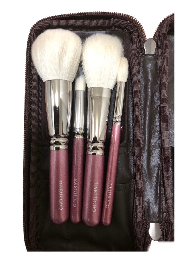 【リンカセイ】 白鳳堂　メイクブラシ　ポーチセット ベーシック5本Bセット – 白鳳堂 - 公式オンラインショップ