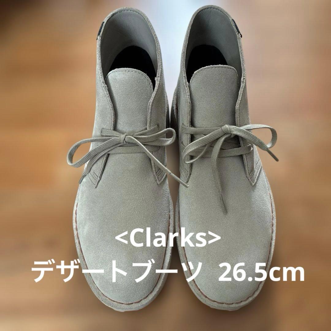 <Clarks>デザートブーツ ゴアテックス スエードシューズ　26.5cm