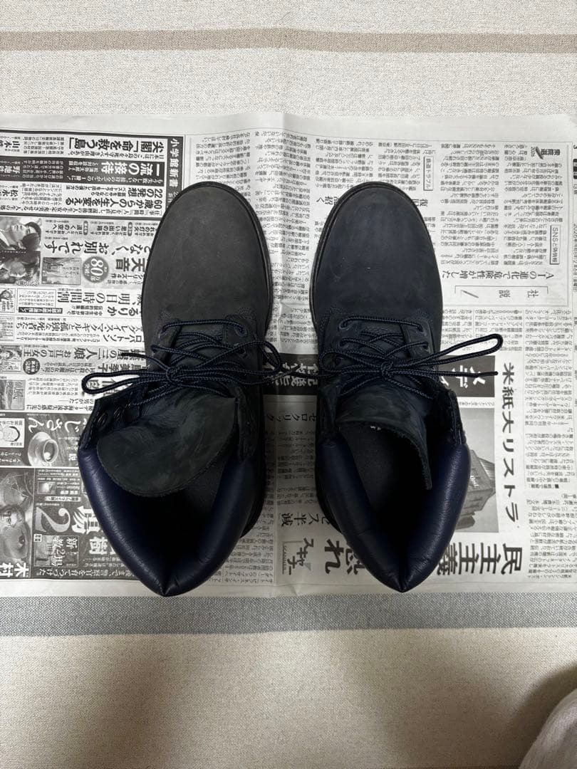 ティンバーランド　ネイビー　25.5cm