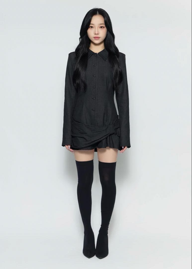 theredthdred ワンピース REDYAZEL（レディアゼル） ワンピース フロントZIPバイカラーロング