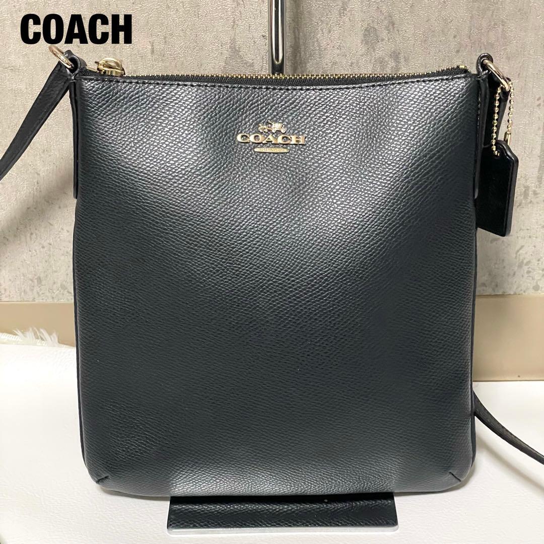 美品 コーチ ショルダーバッグ サコッシュ F35063 クロスボディ 金具