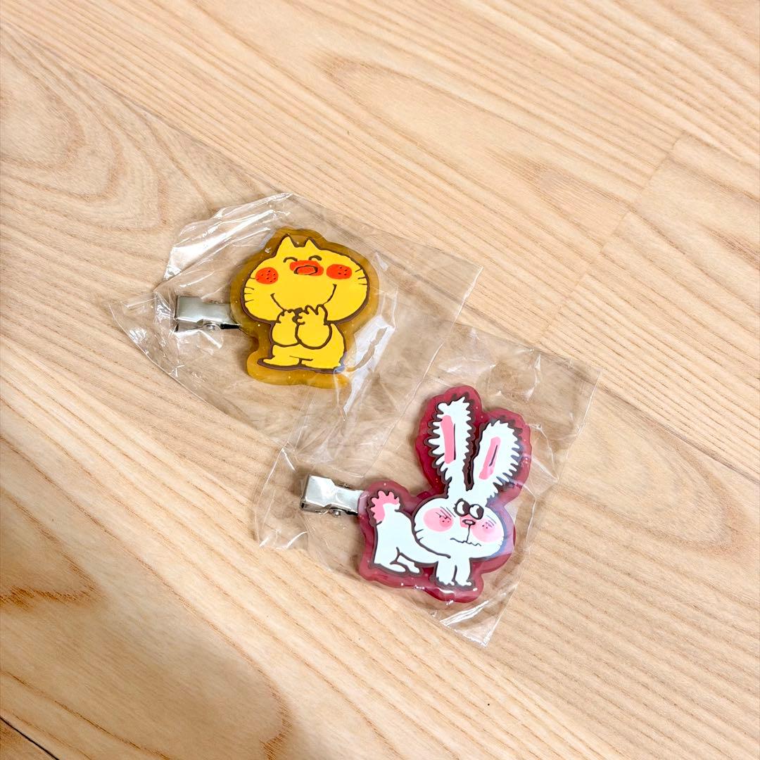 水森亜土 クリアラバーヘアクリップ 2個セット - メルカリ