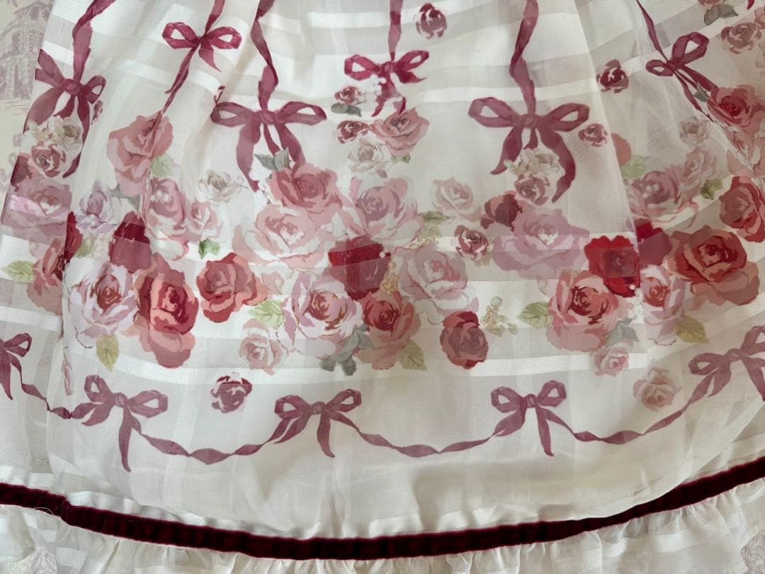 LIZLISA リズリサ 大人気 イングリッシュローズ柄 ワンピース 平成