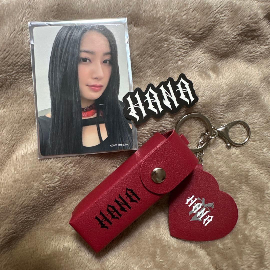 HANAロゴリップケース、MOMOKAデビュー直前イベントトレカ、ロゴ