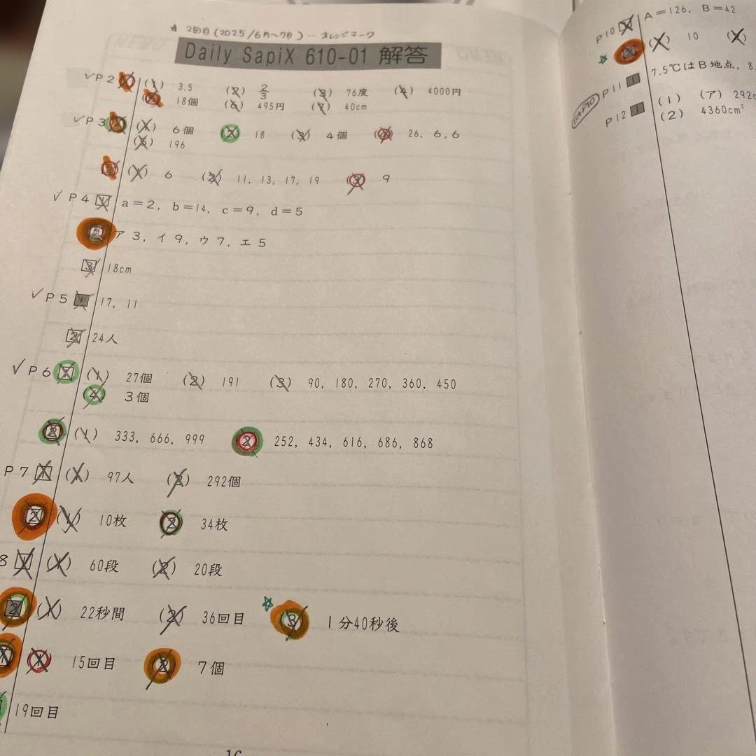 SAPIX 算数6年デイリーサピックス 最新 合計62冊 抜けなし - メルカリ
