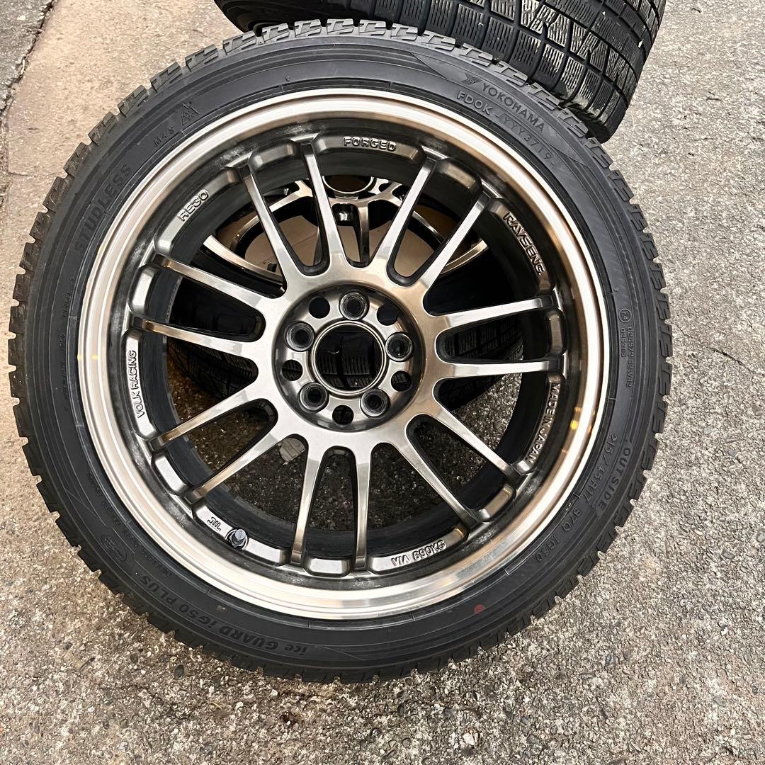 鍛造Rays VOLK RACING RE30 8J PCD100 スタッドレス - メルカリ