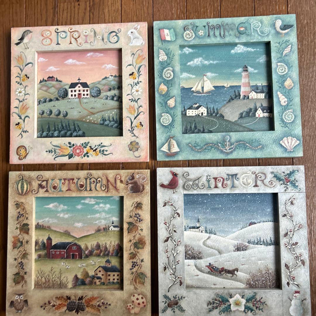 トールペイント作品 四季 - メルカリ