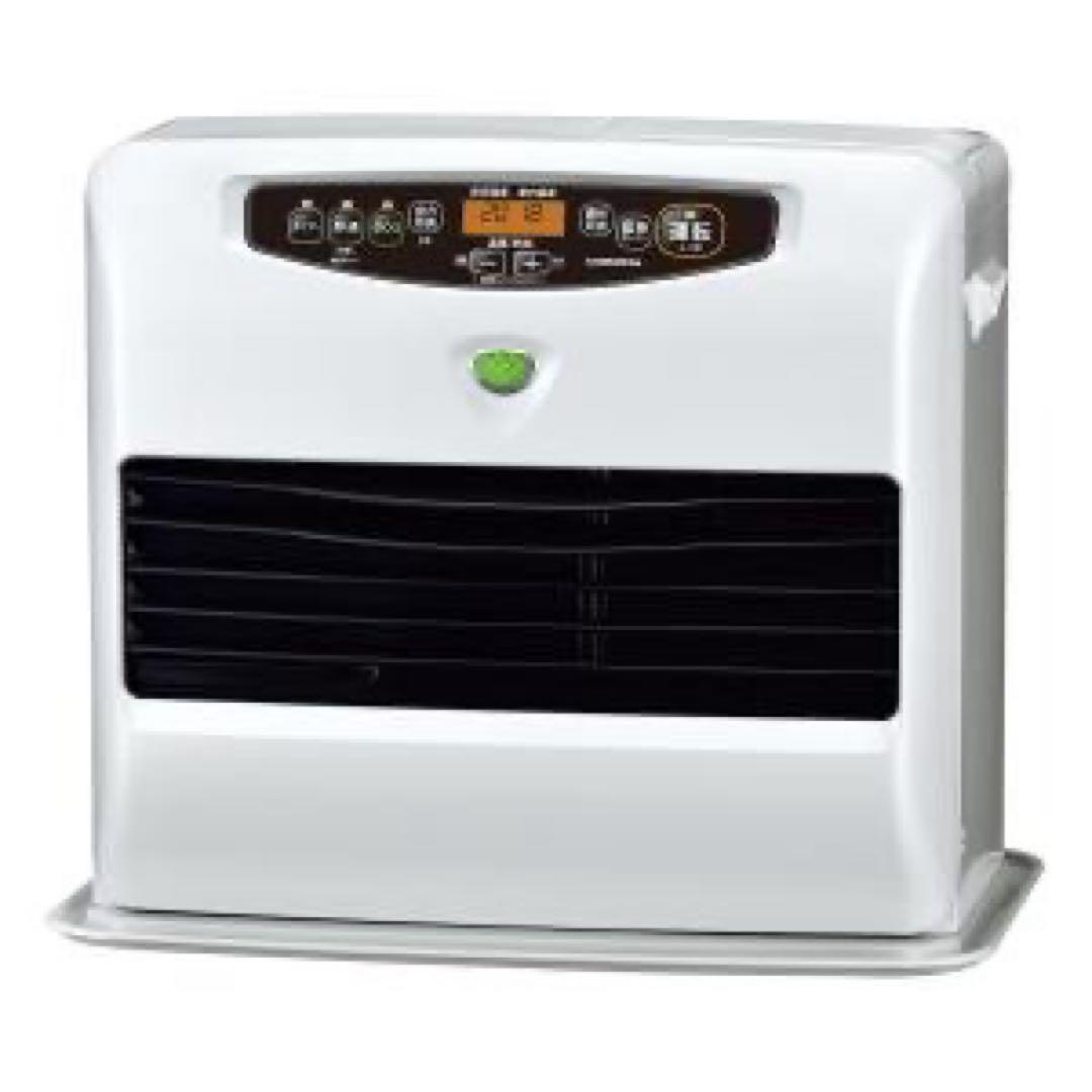 ほぼ未使用！コロナ 12畳用 石油ファンヒーター パールホワイト コロナ 石油ファンヒーター 木造12畳 パールホワイト KCF