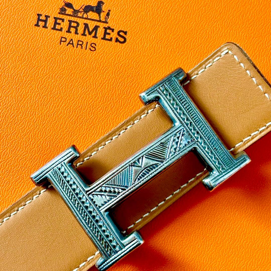 HERMES バックル トゥアレグ H リバーシブルベルト 2セット