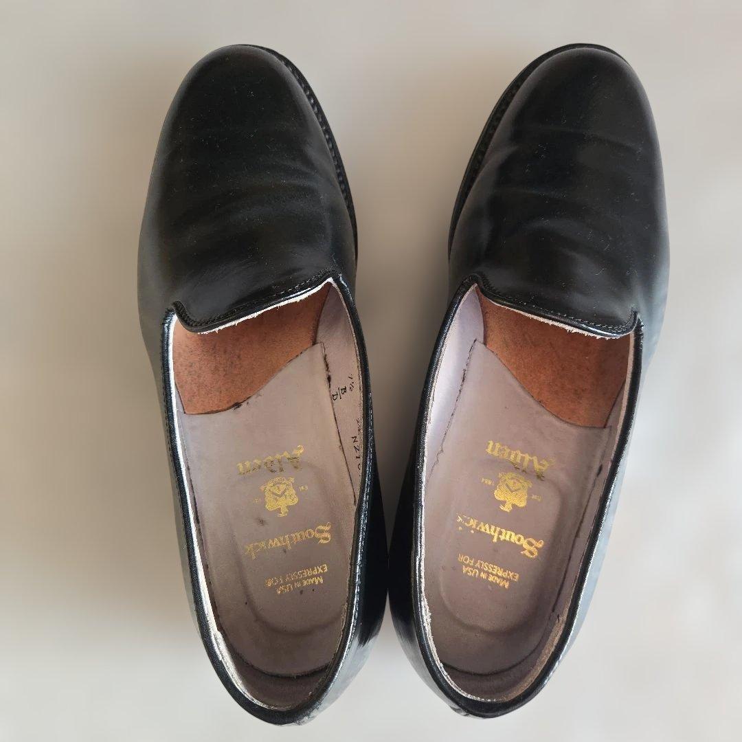 Alden コードバンワンピーススリッポン us7.5 付属品完備 - メルカリ