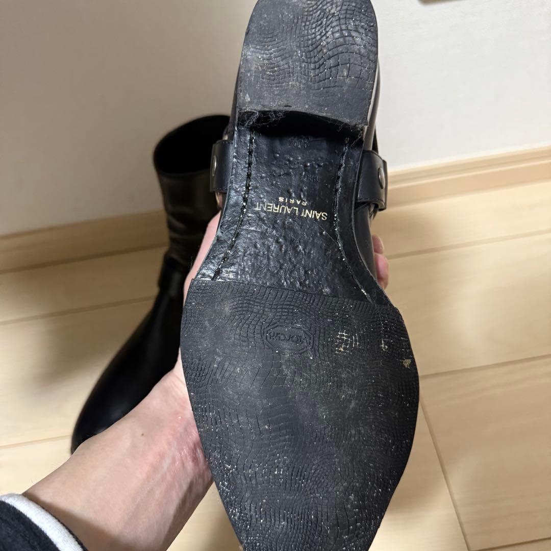 サンローラン エディ期 リングブーツ 黒 39.5 - メルカリ
