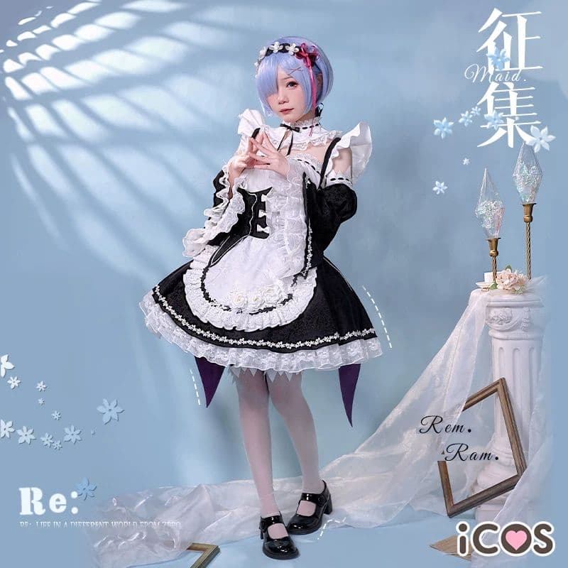 ゼロから始める異世界生活 リゼロ レム ラム コスプレ 衣装 - メルカリ