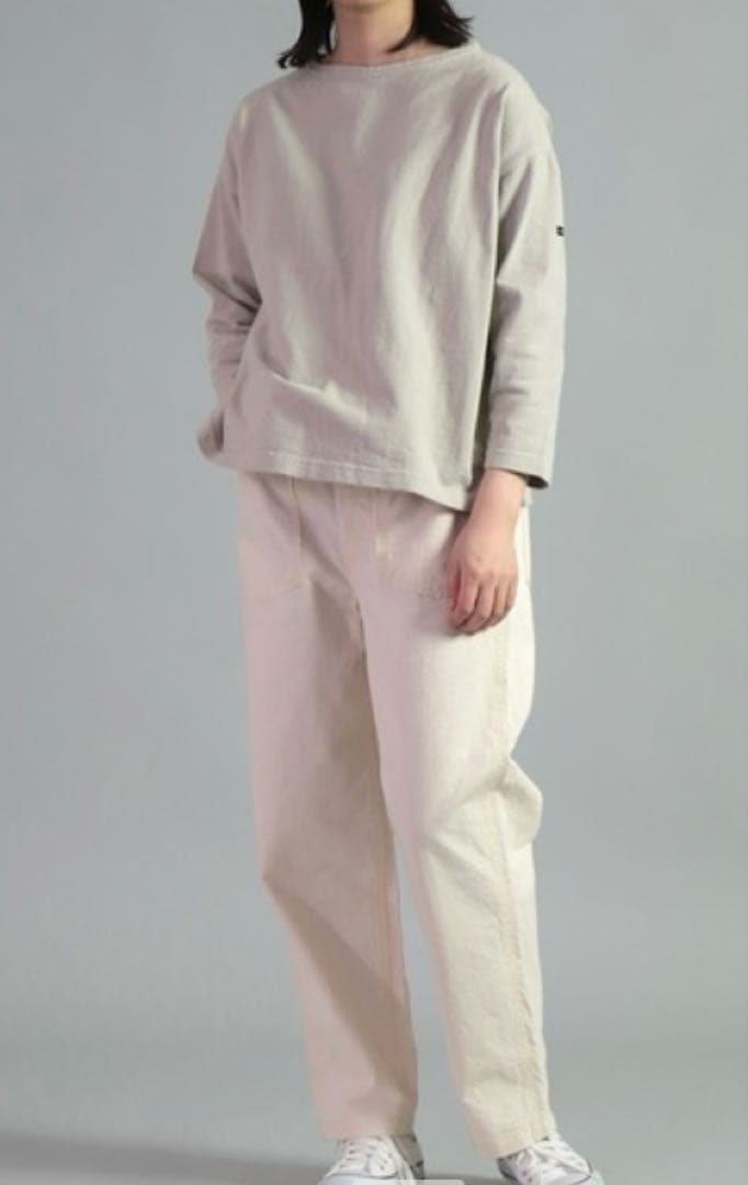 【新品未使用】OMNIGOD ネップツイルイージーパンツ生成り　サイズ2 OMNIGOD - ネップツイルPWイージーパンツ(アイボリー) | clever elephant