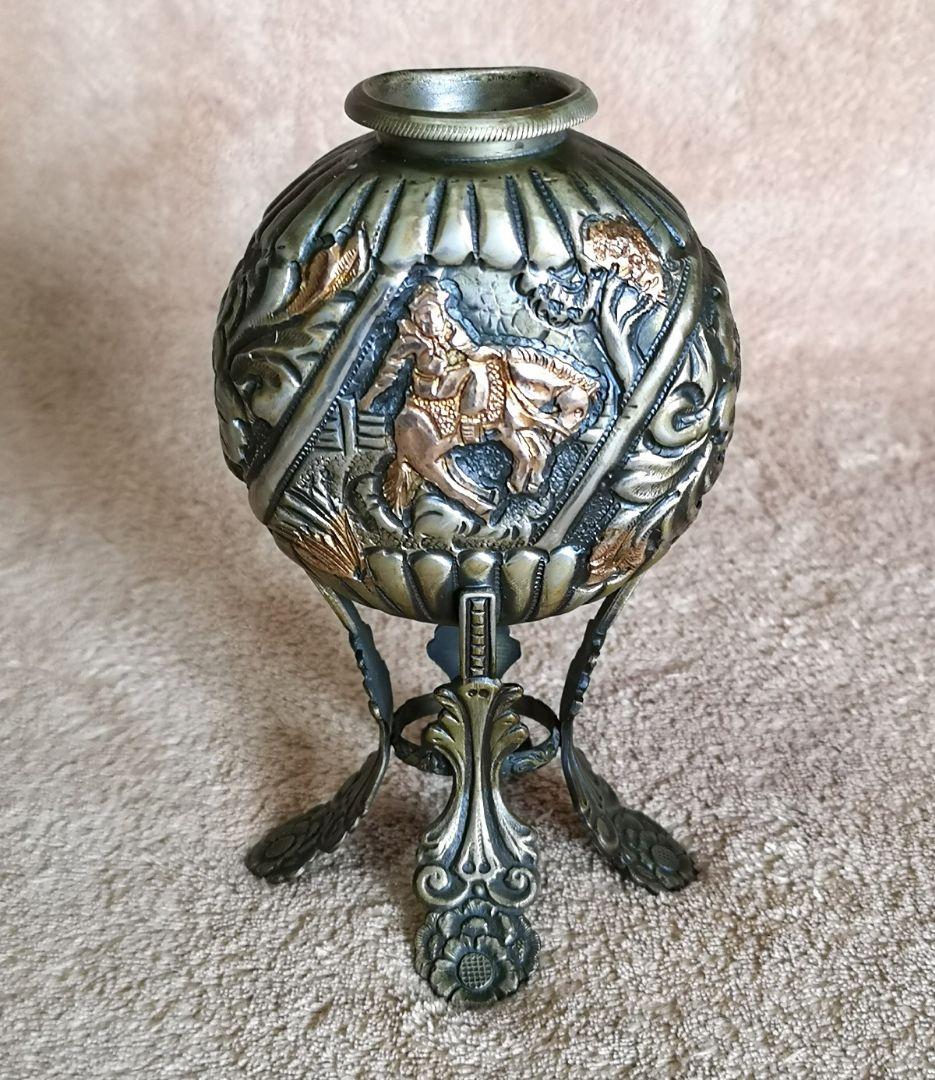 アルゼンチン 茶器 アンティーク 1970】イェルバ マテ カップ&ストロー