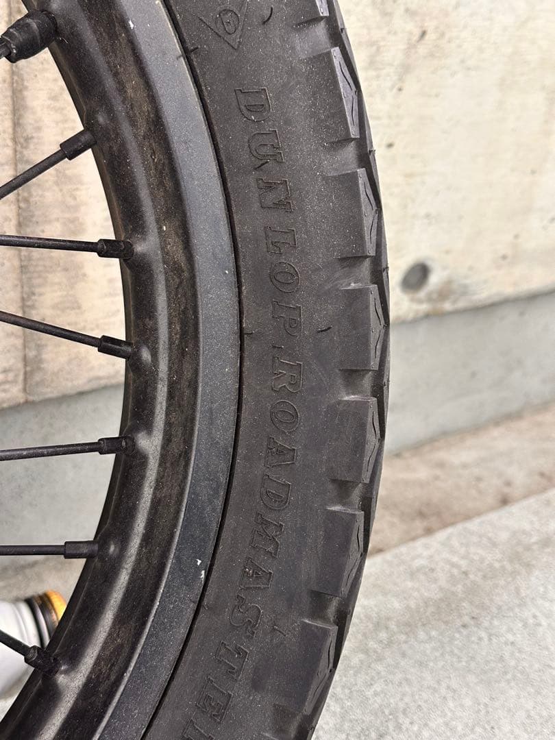 カワサキエストレア純正フロントスポークホイール ディスク付き バリ山