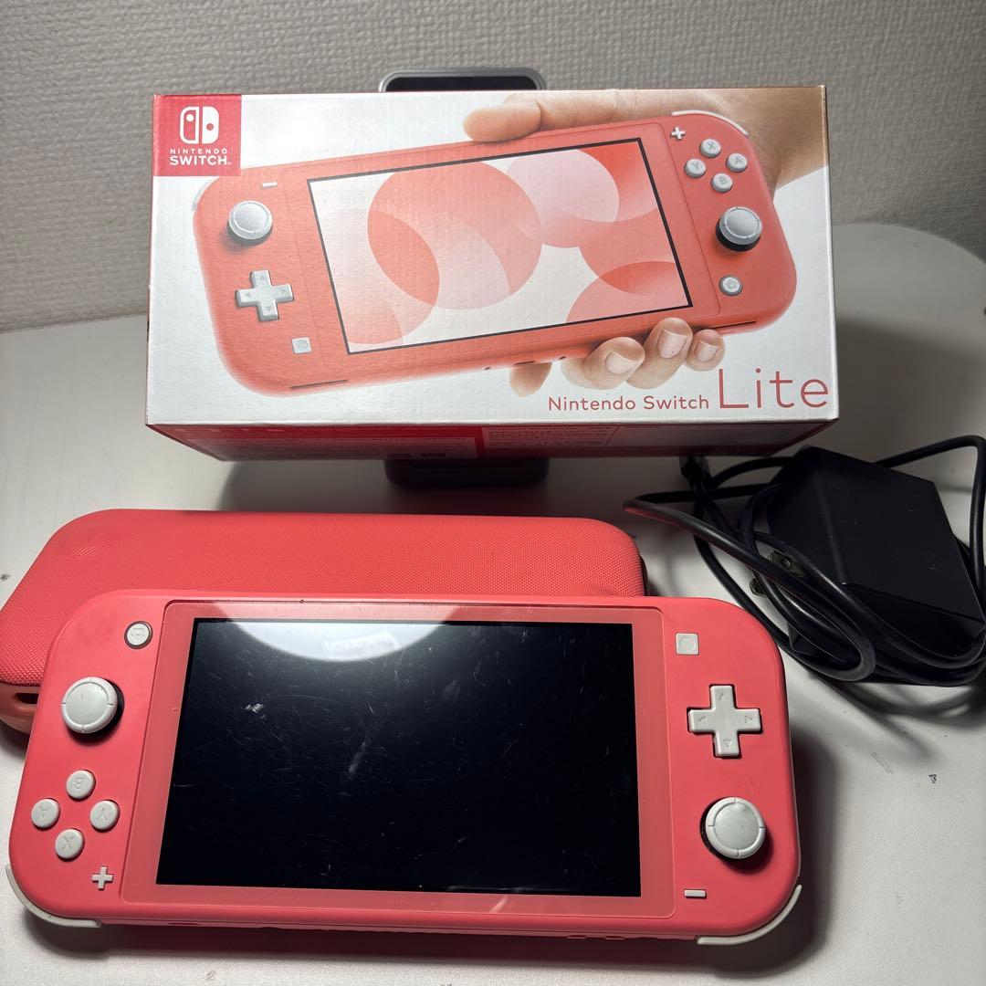 Nintendo Switch Lite ピンク 本体　ジャンク品 Nintendo Switch Lite コーラル ニンテンドースイッチライト ジャンク