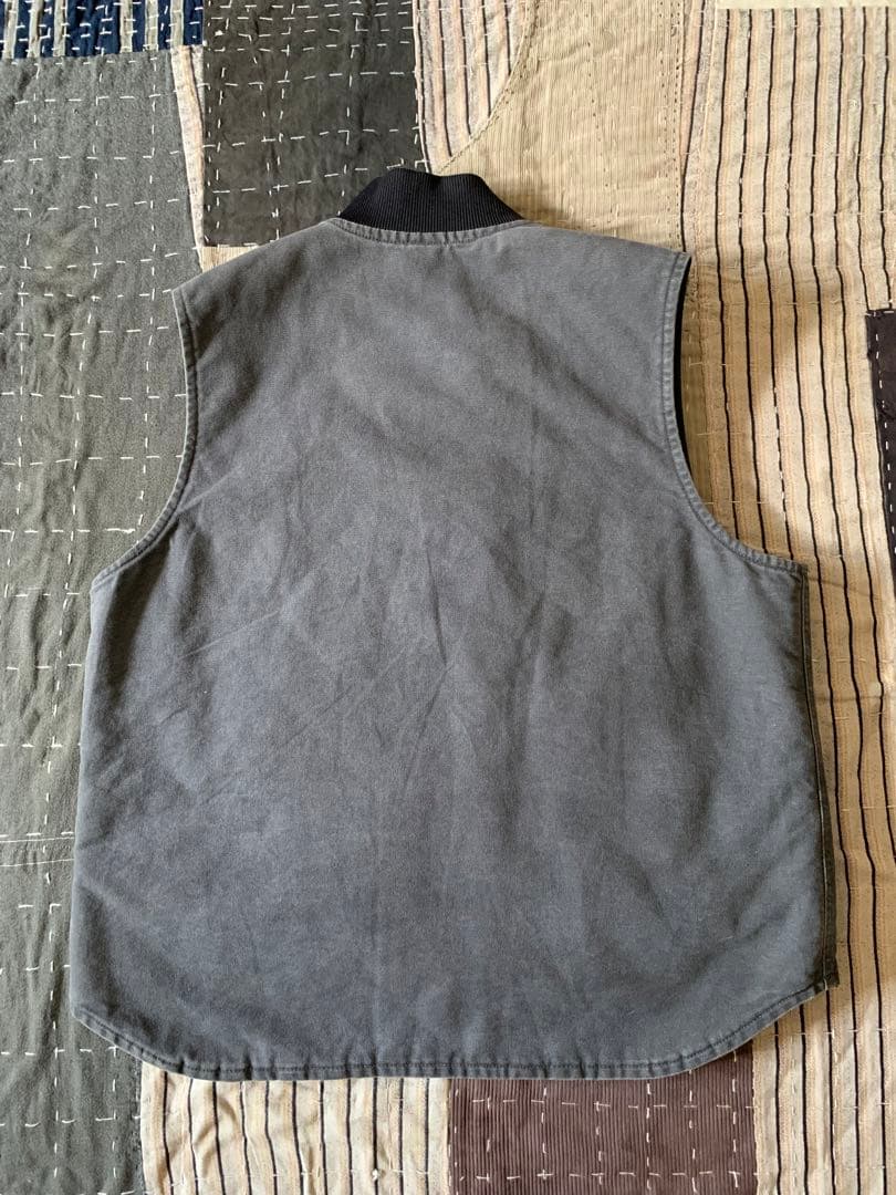 00s carhartt vtg ダック ベスト シャドー V02 029 灰色 - メルカリ