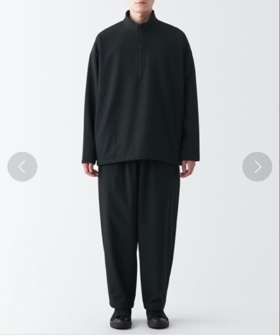 ムジラボ MUJI labo裏起毛プルオーバー 裏起毛ワイドパンツ