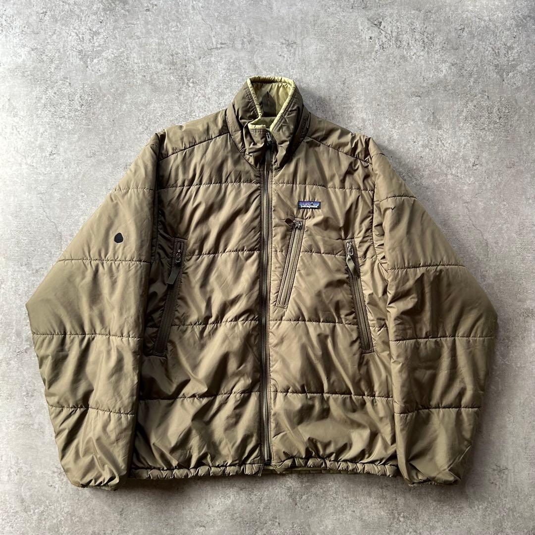 01s パタゴニア パフジャケット オリーブ/カーキ L - メルカリ