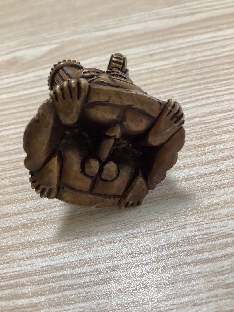 《 チベット密教　新品 》 ガネーシャ　歓喜仏　聖天　銅　金運　オリジナル　B