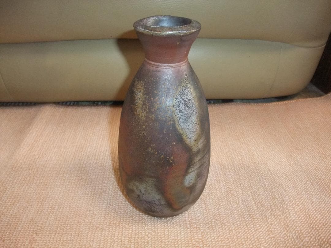 備前焼、岡山県無形文化財、吉本　正、花入 fg-915-19.JPG