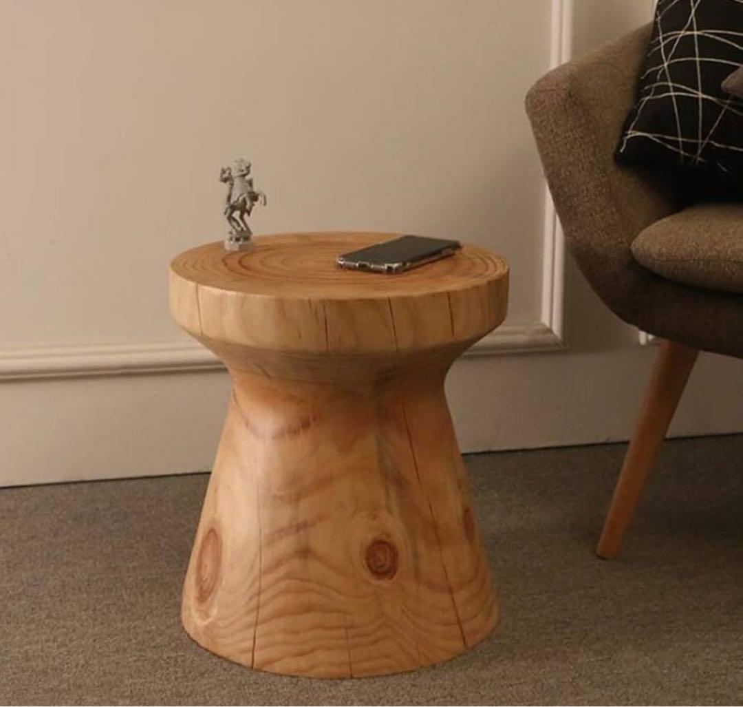 ⭐️【全国送料無料】 定価5万円 Virod スツール サイド テーブル 純木