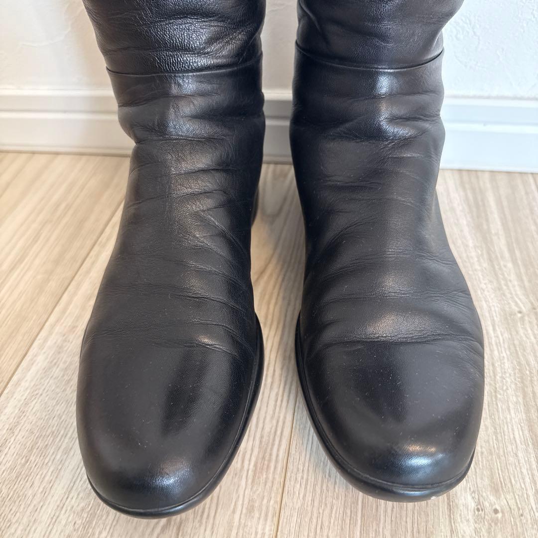 PRADA 黒 ロングブーツ 371/2 24.5cm