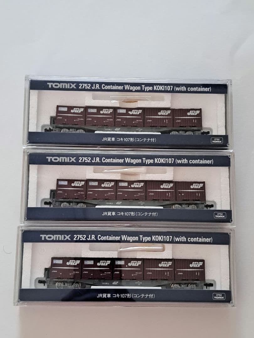 TOMIX 2752 JR貨車コキ107形 JR貨車 コキ107形（コンテナ付）｜製品情報｜製品検索｜鉄道模型