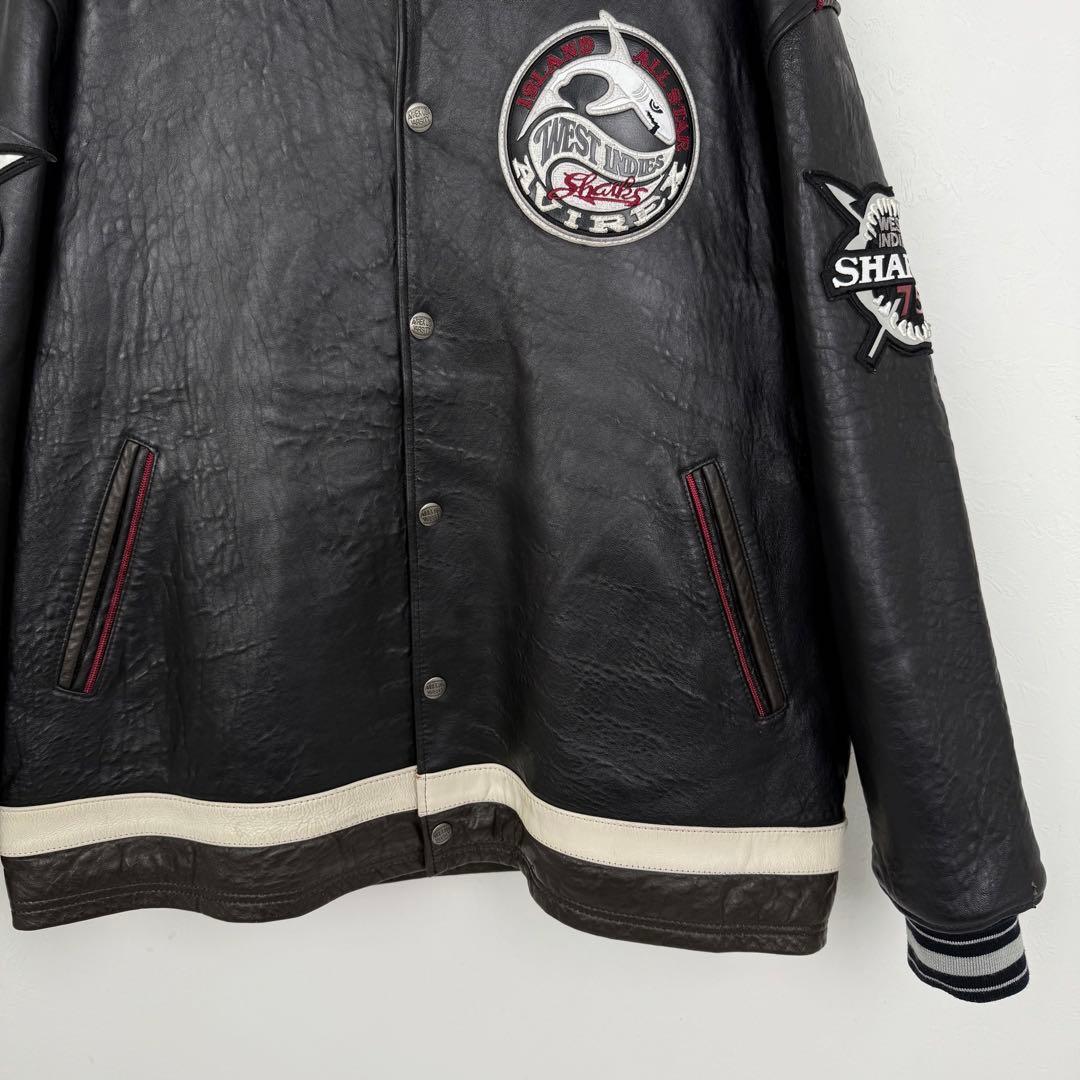 AVIREX 90s ビンテージ オールレザー バーシティジャケット スタジャン