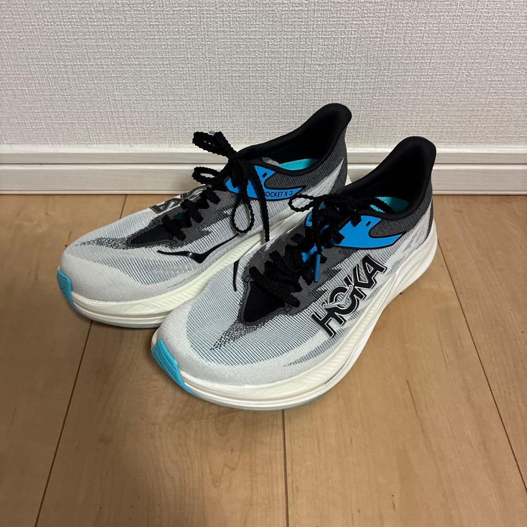 【美品】HOKA ONEONE ROCKET X3 25.5cmホカロケットX3 HOKA ONEONE（ホカ オネオネ） ホカ ROCKET X 3 ロケット X 3 1168724