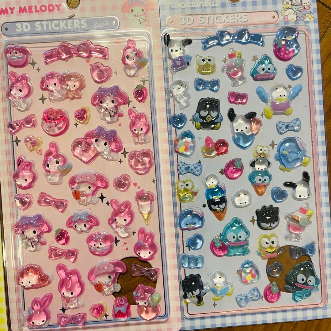 サンリオ ボンボンドロップシール キャラクター 8枚セット ラストワン