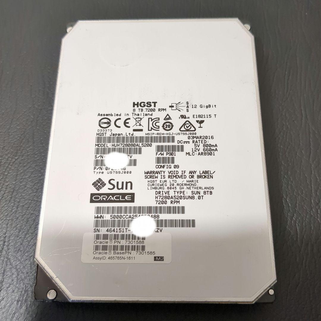 日立HGST 8TB 内臓HDD 高信頼ヘリウム充填HDD 稼働1年3 - メルカリ