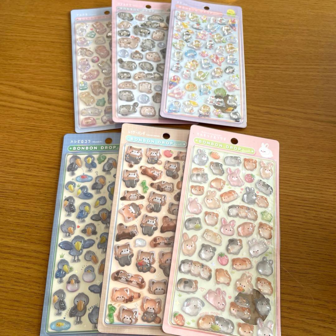 アニマルボンボンドロップシール 楽天市場】ボンボンドロップシール アニマル 今から始めるシール収集