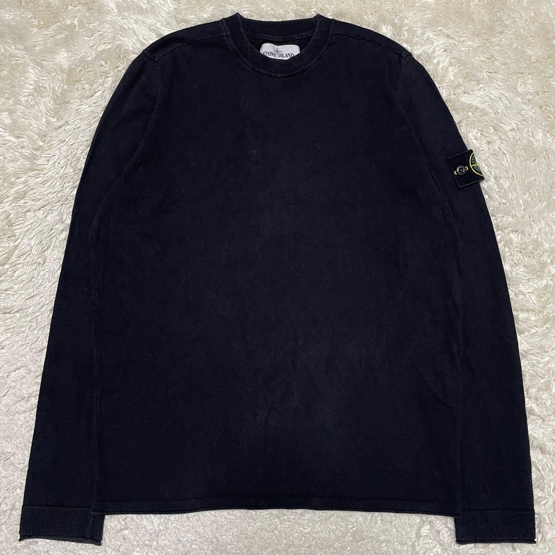 STONE クルーネック ニットセーター ブラック Mサイズ ニット セーター 「滝沢眞規子さん着用/洗える」ウールカシミヤ クルー