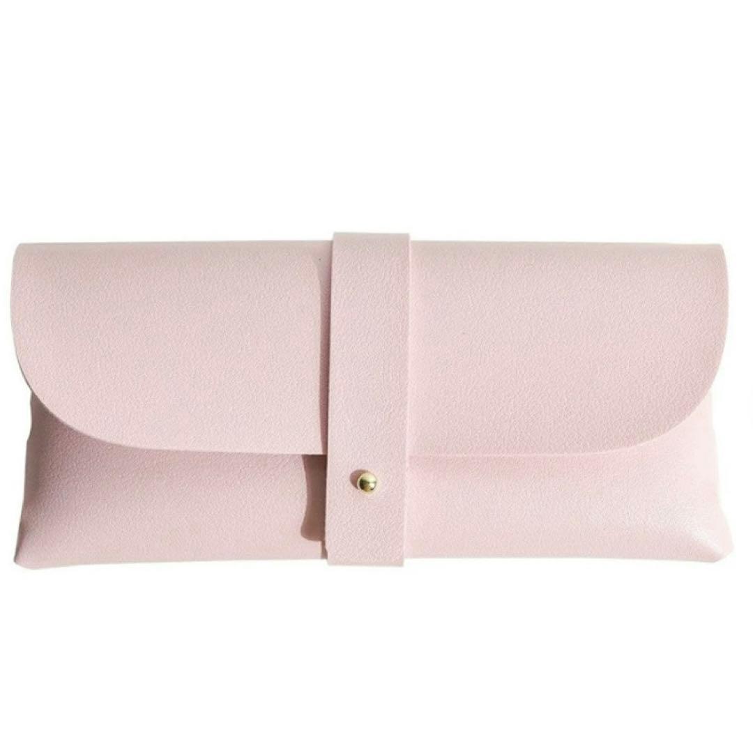 メガネケース 合成皮革 スナップボタン付き サングラスケース 眼鏡