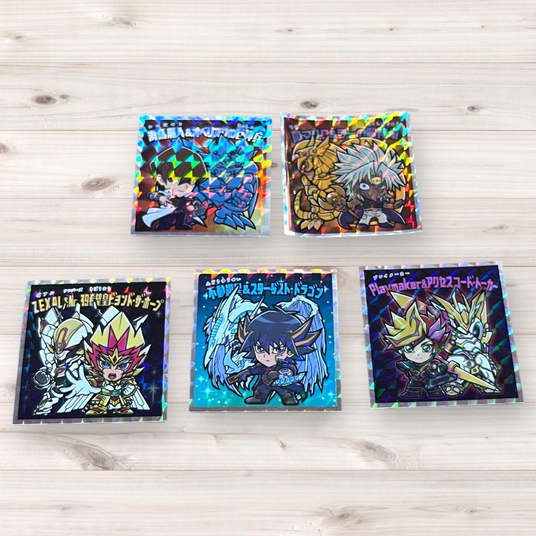 遊戯王マン＆遊戯王マン2 シール5枚セット ビックリマン ロッテ コラボ
