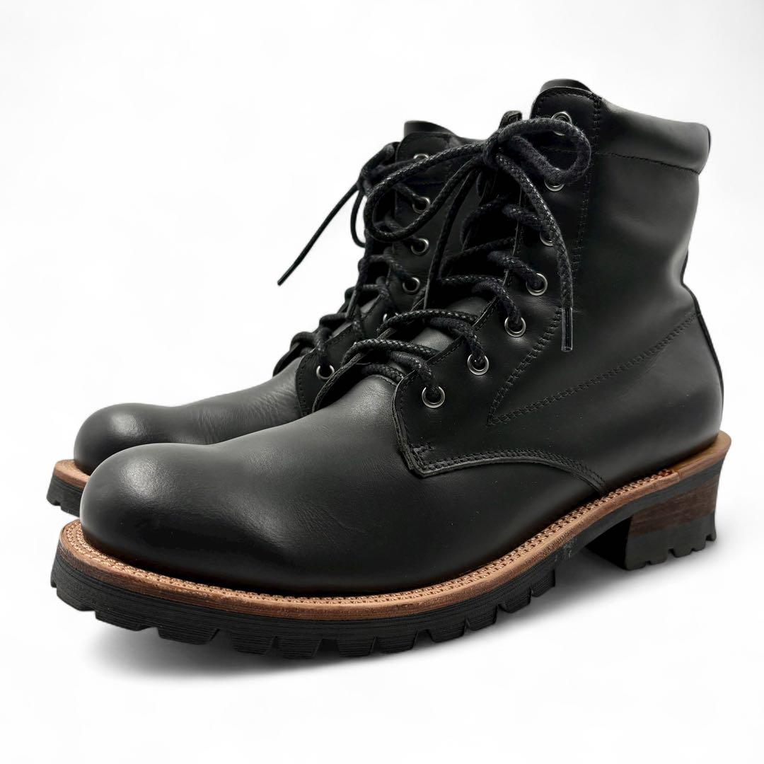 極美品】 スローウェアライオン サイドジップ ブーツ 9E ブラック