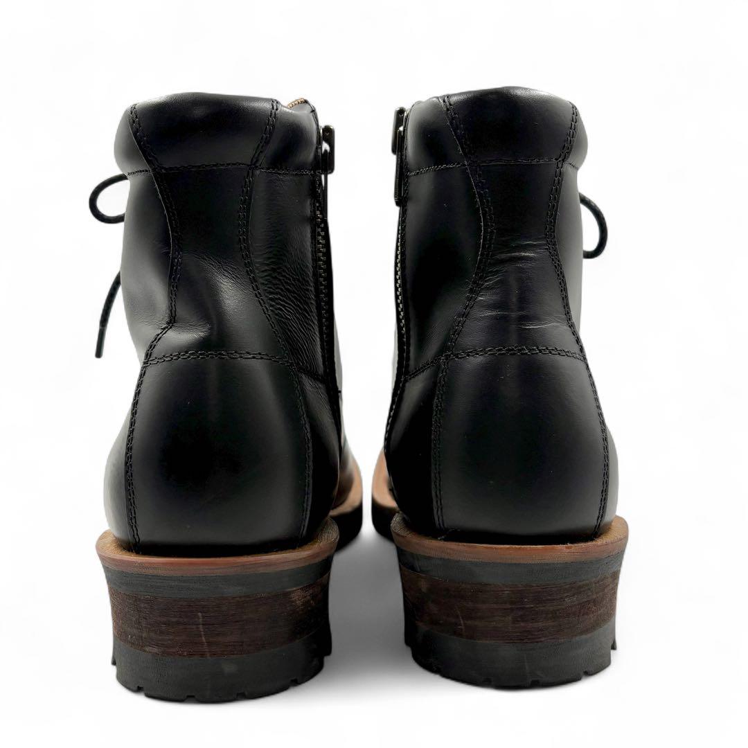 極美品】 スローウェアライオン サイドジップ ブーツ 9E ブラック