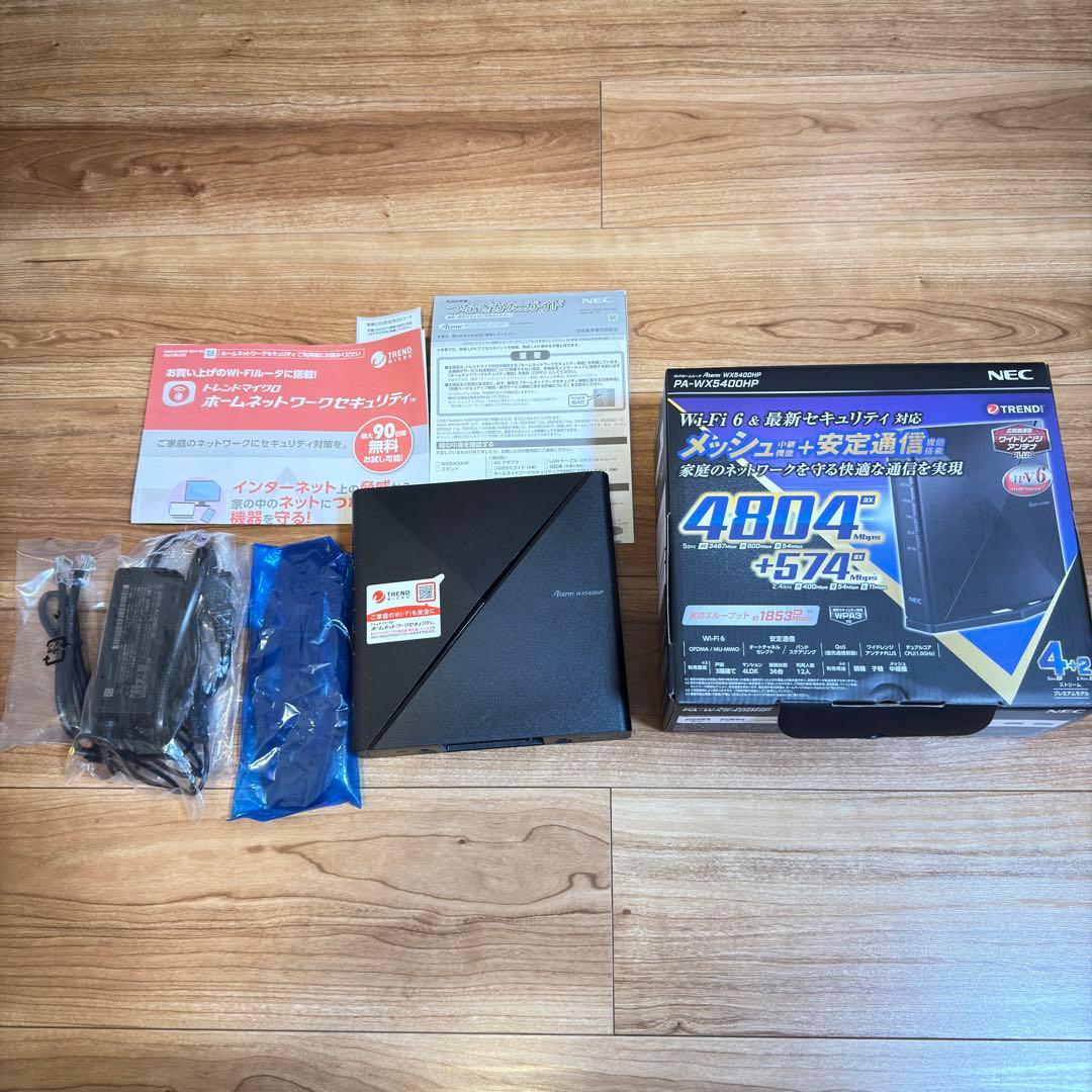 NEC PA-WX5400HP 無線LANルーター Amazon.co.jp: NEC Wi-Fi PA-WX5400HP 無線LANルータ dual_band Aterm