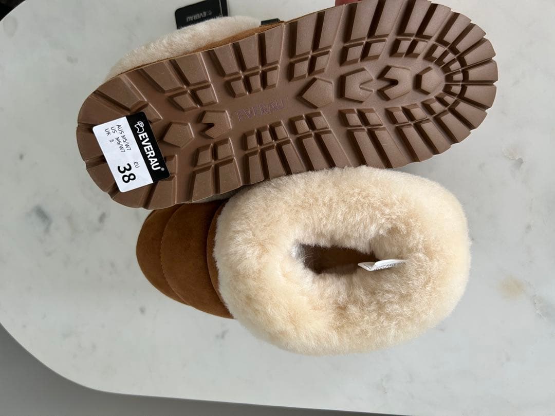 ミ*コ様 新品 UGG エクスプレス ムートンブーツ 厚底 EU38 - 靴最 安値