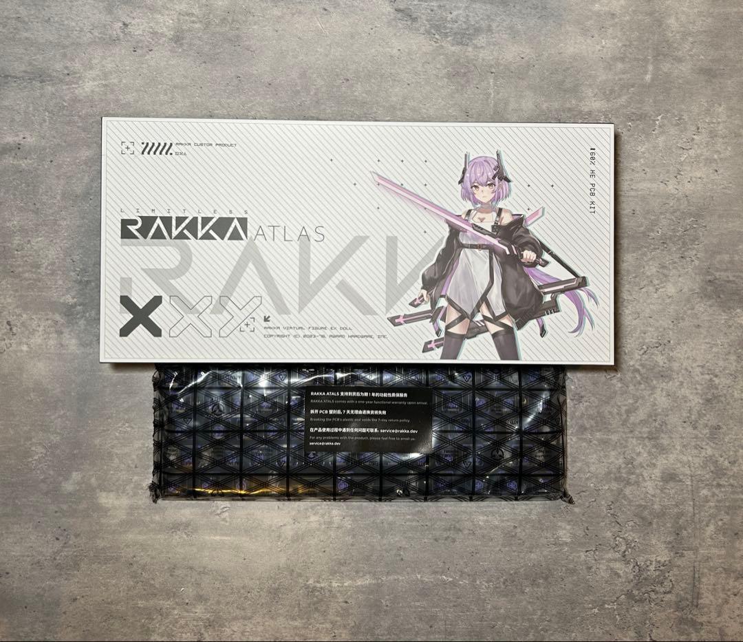 新品未使用・Rakka60 Atlas 6.25U ＋ Mobiusスイッチ付き
