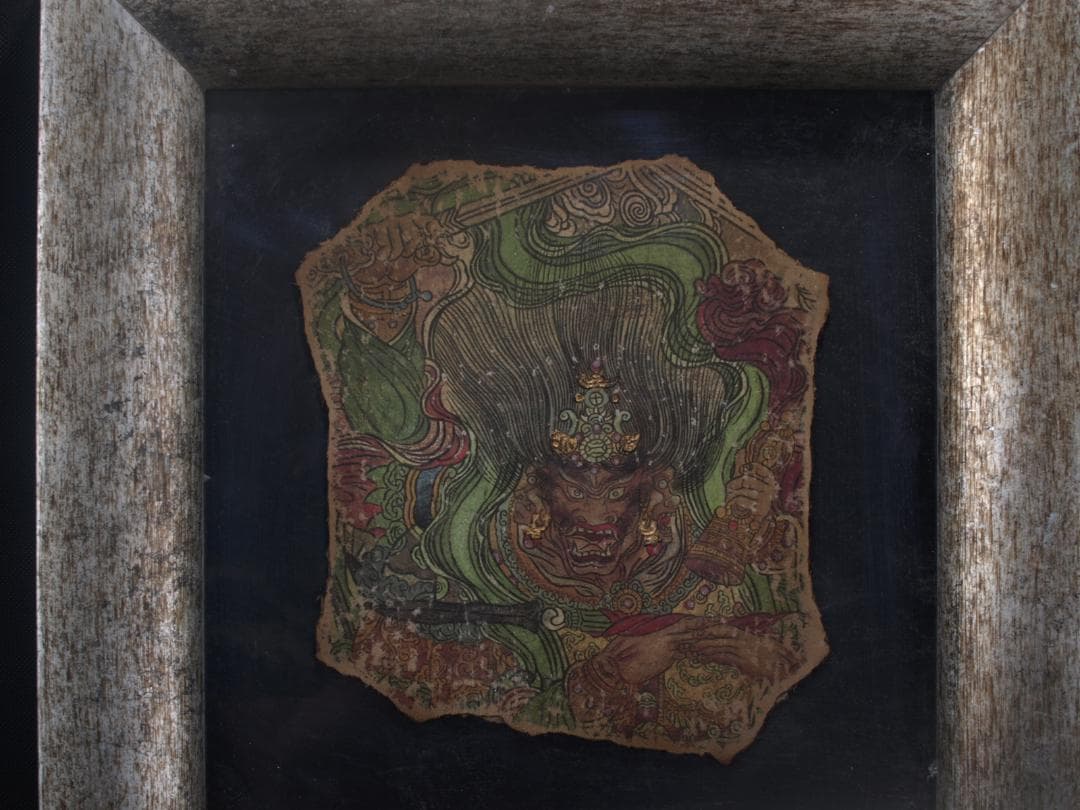 中国唐時代 敦煌莫高窟壁画 彩絵 人物像 発掘品 AK1908A6-1 | 激安通販